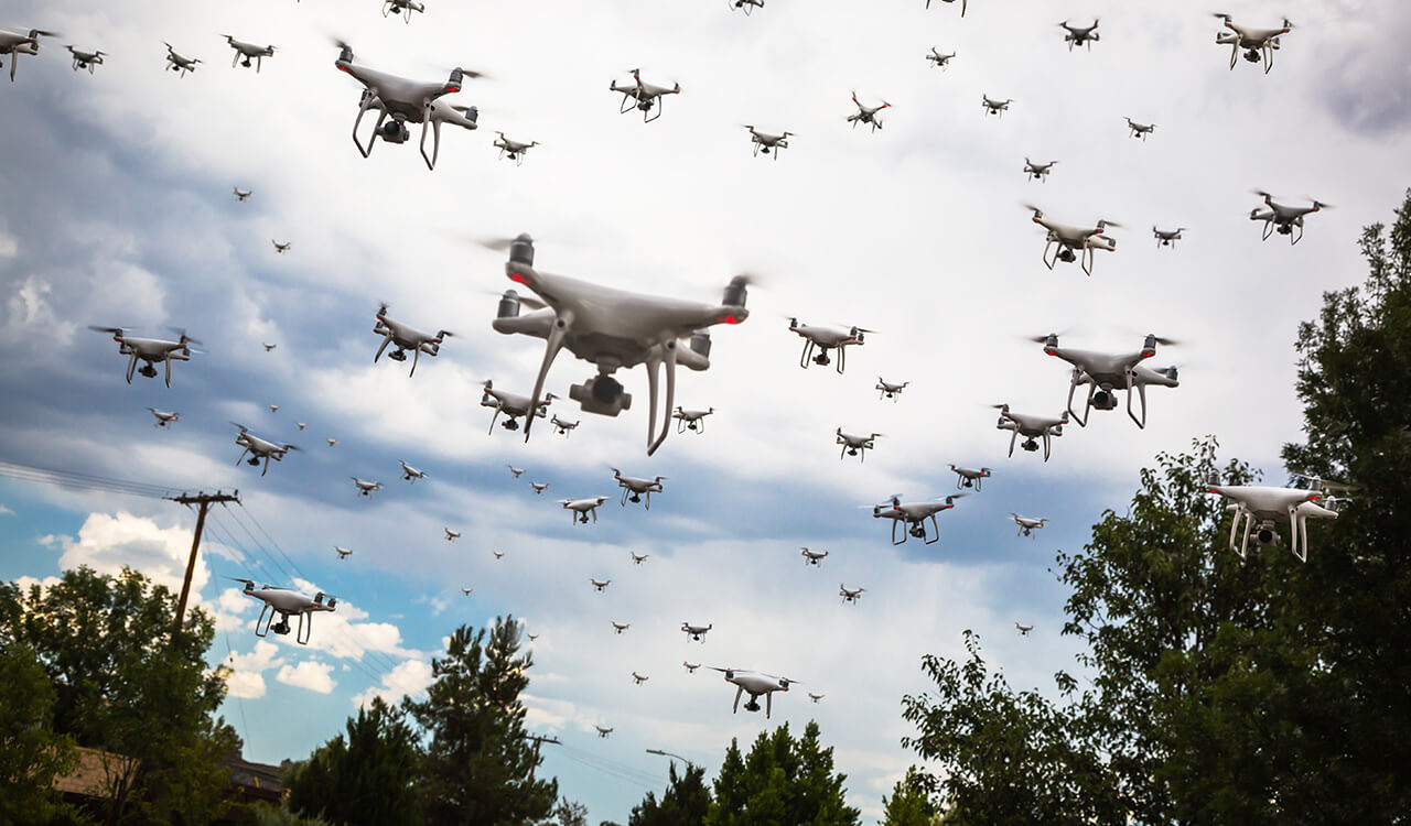 AI Controlled Weaponized Drones